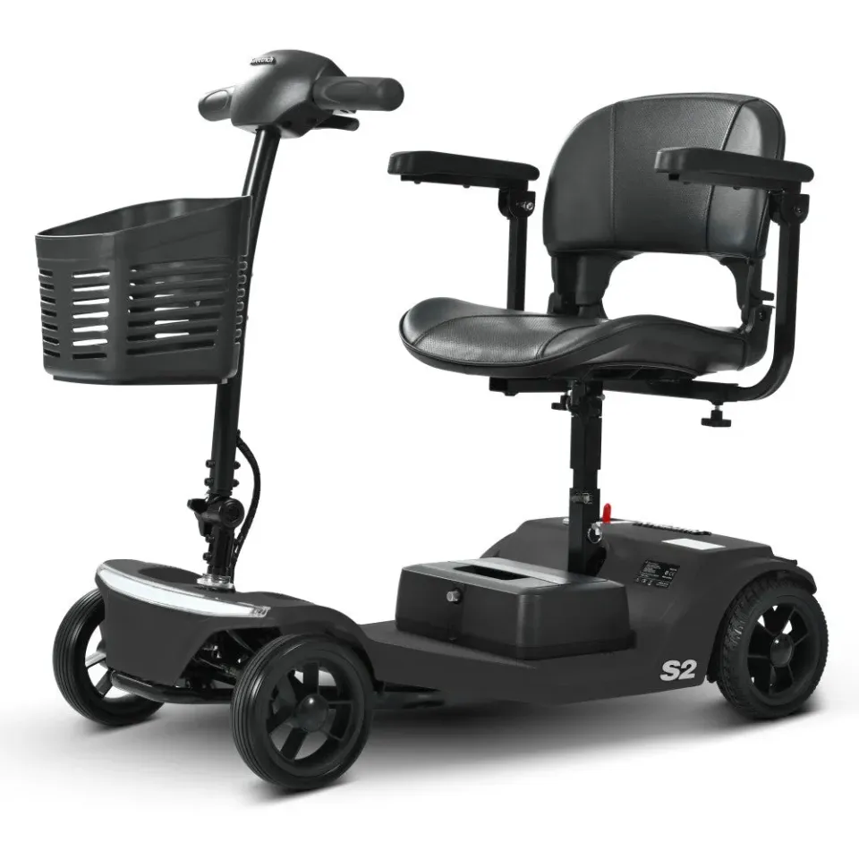 AOVO S2 elscooter svart hopfällbar promenad