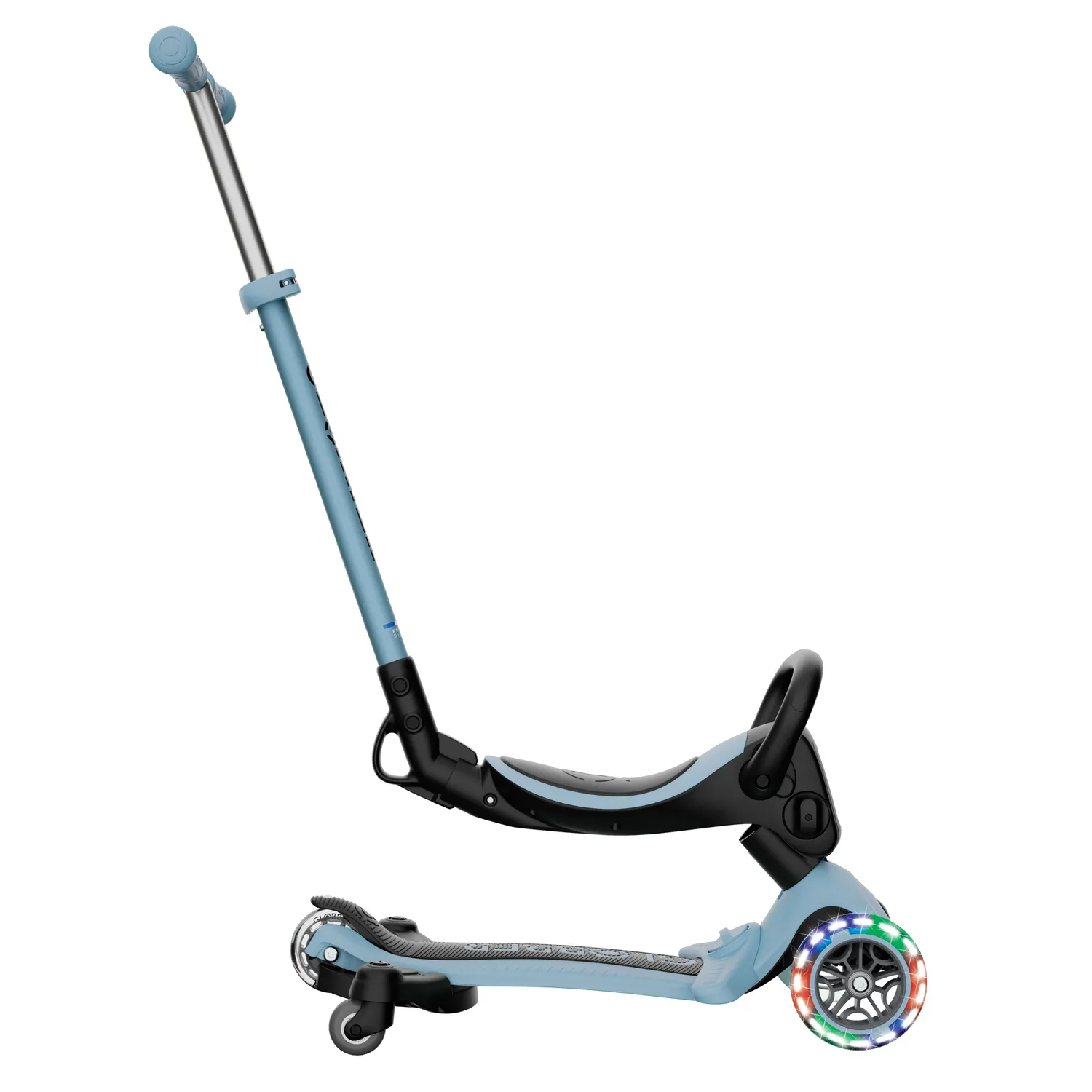 Globber Go Up Flip Lights 360 sparkcykel med sits 3-i-1