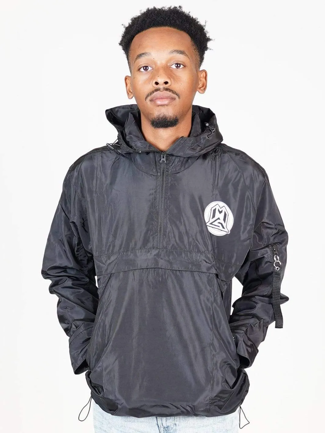 MGP Windbreaker vindjacka svart med luva lätt