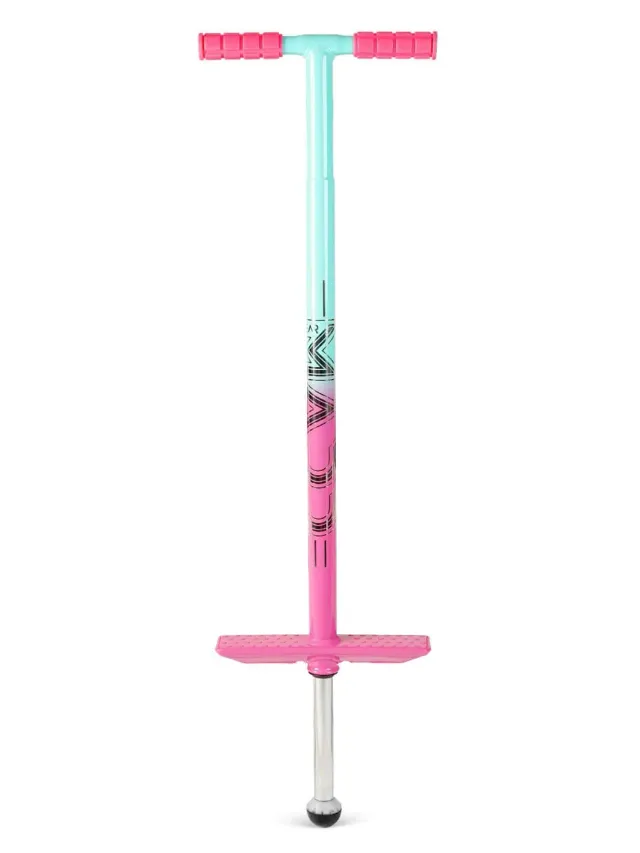 Madd Gear Pogo hoppstång teal rosa multi-fjäder