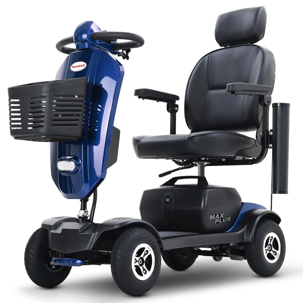 AOVO Max Plus promenadscooter blå 25 km räckvidd
