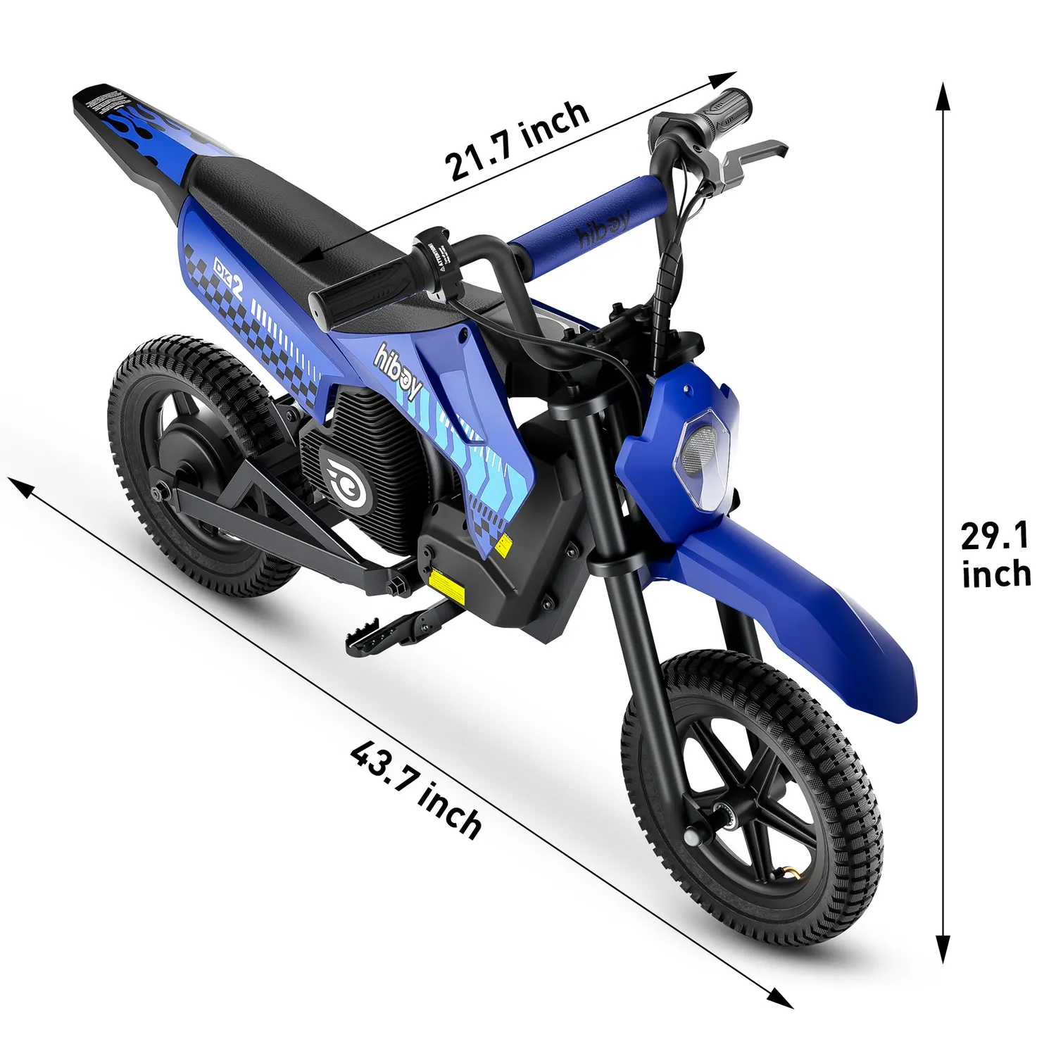 Hiboy DK2 eldirtbike barn 3-7 år gul