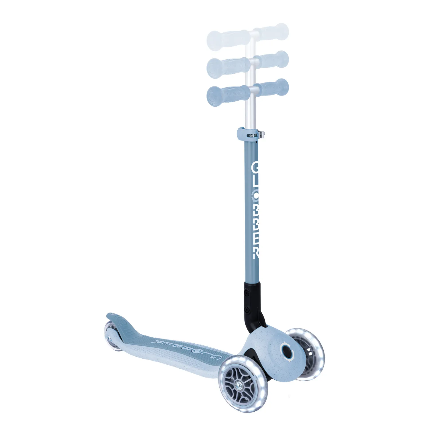 Globber Primo Foldable Lights sparkcykel Sunshine lysande hjul