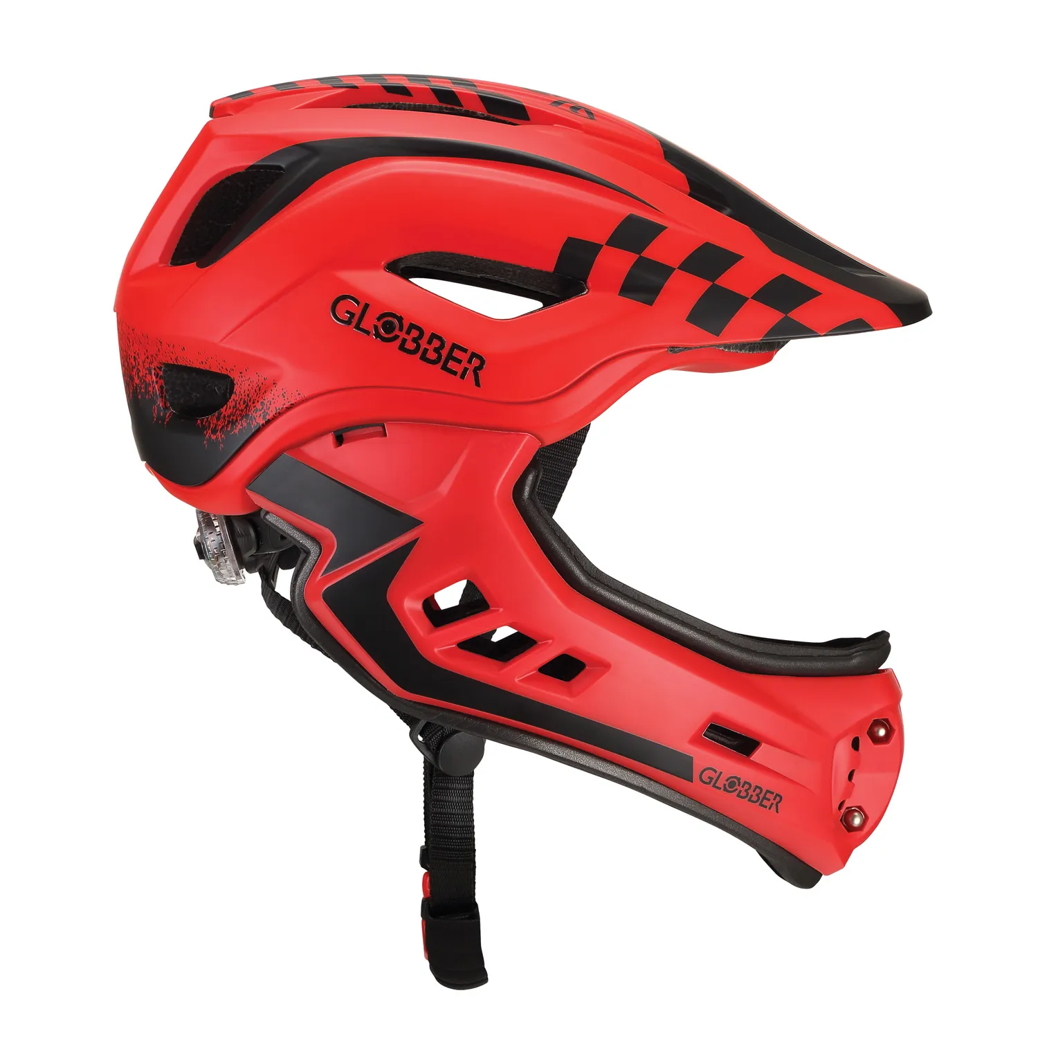 Globber Racing hjälm XS/S 48-53 cm fullface LED
