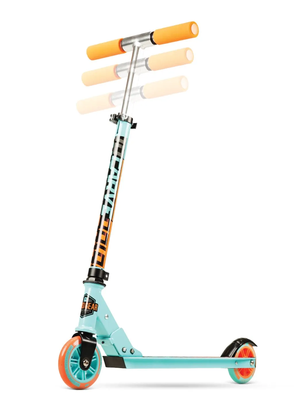 Madd Gear Carve 100 sparkcykel turkos orange