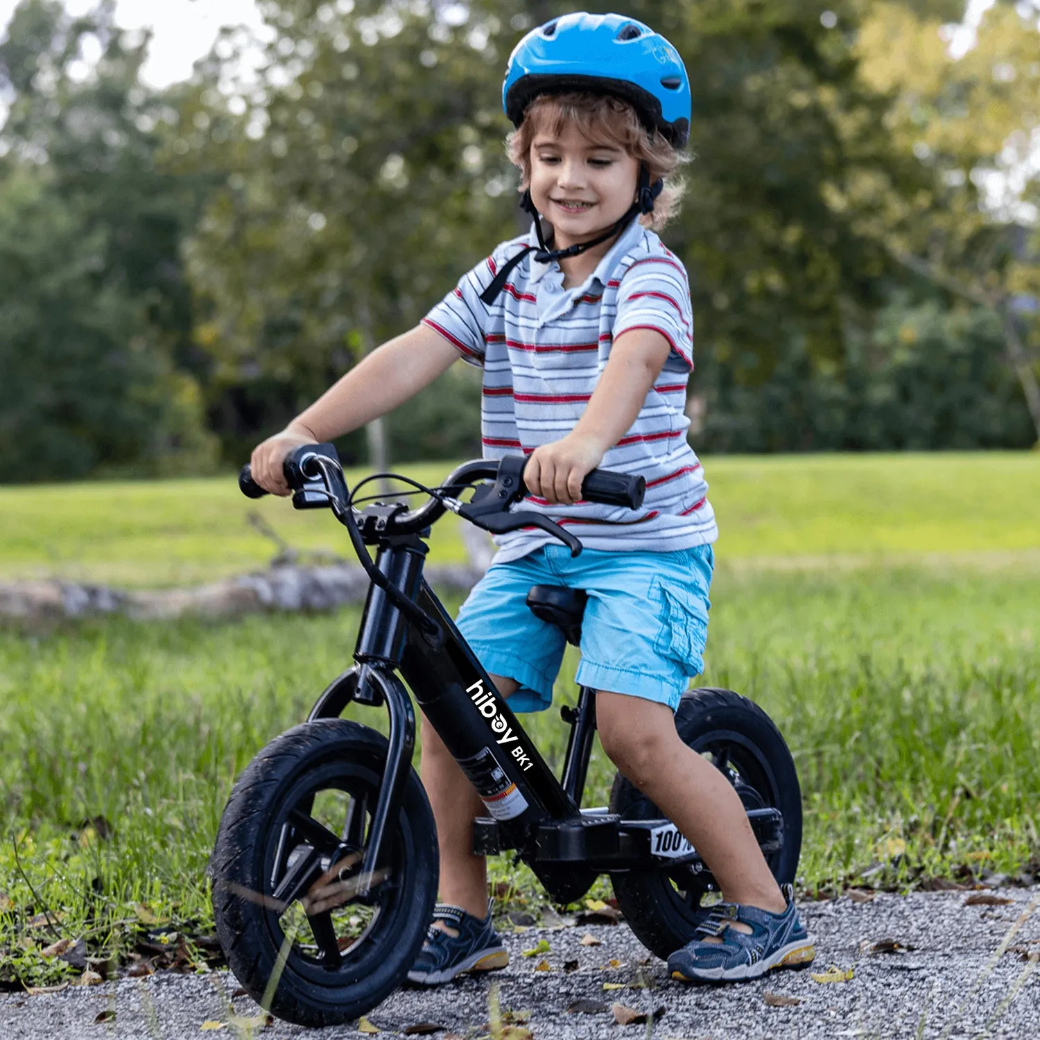 Hiboy BK1 balanscykel barn vit med ljus 2-5 år