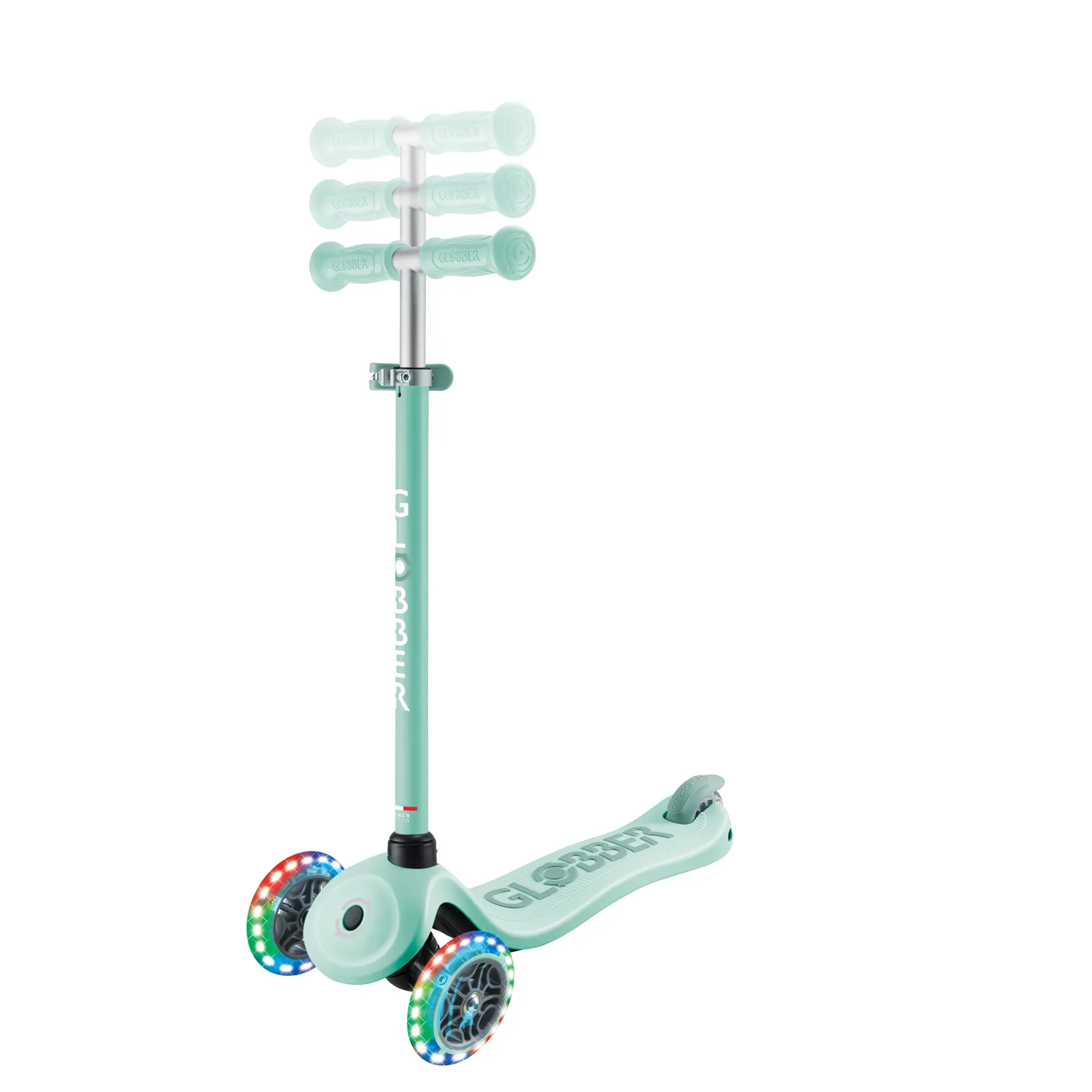 Globber Go-Up Sporty Lights 360 sparkcykel med sits LED