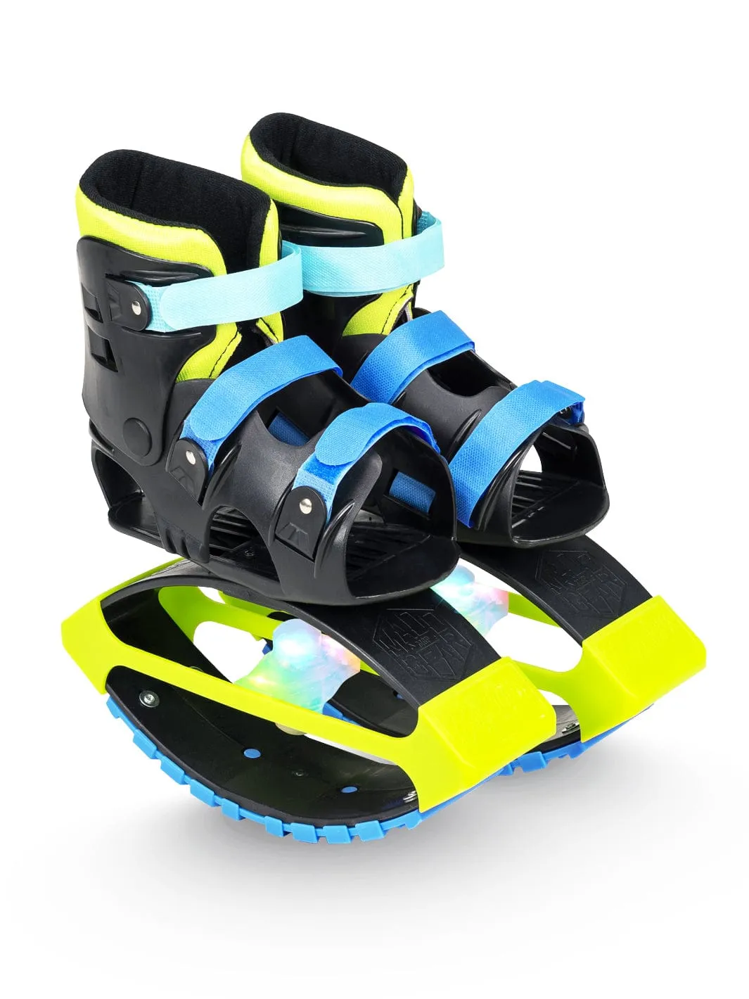 Madd Gear Boost Boots Light-Up studsskor blå-lime justerbara