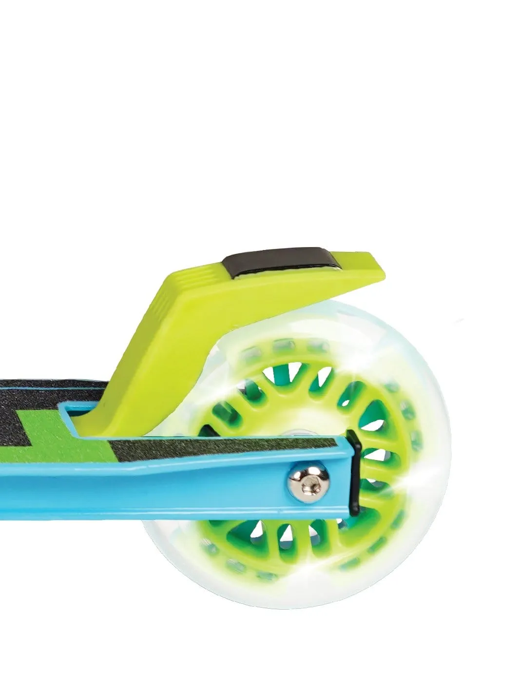 MGP Rize 100 sparkcykel blå grön med lysehjul från 3 år
