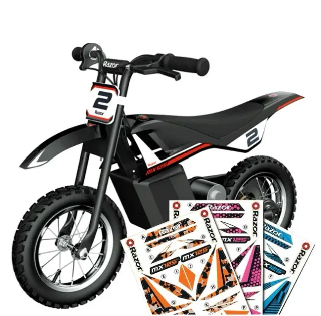 Razor MX125 elcross med dekalkit svart 50 kg