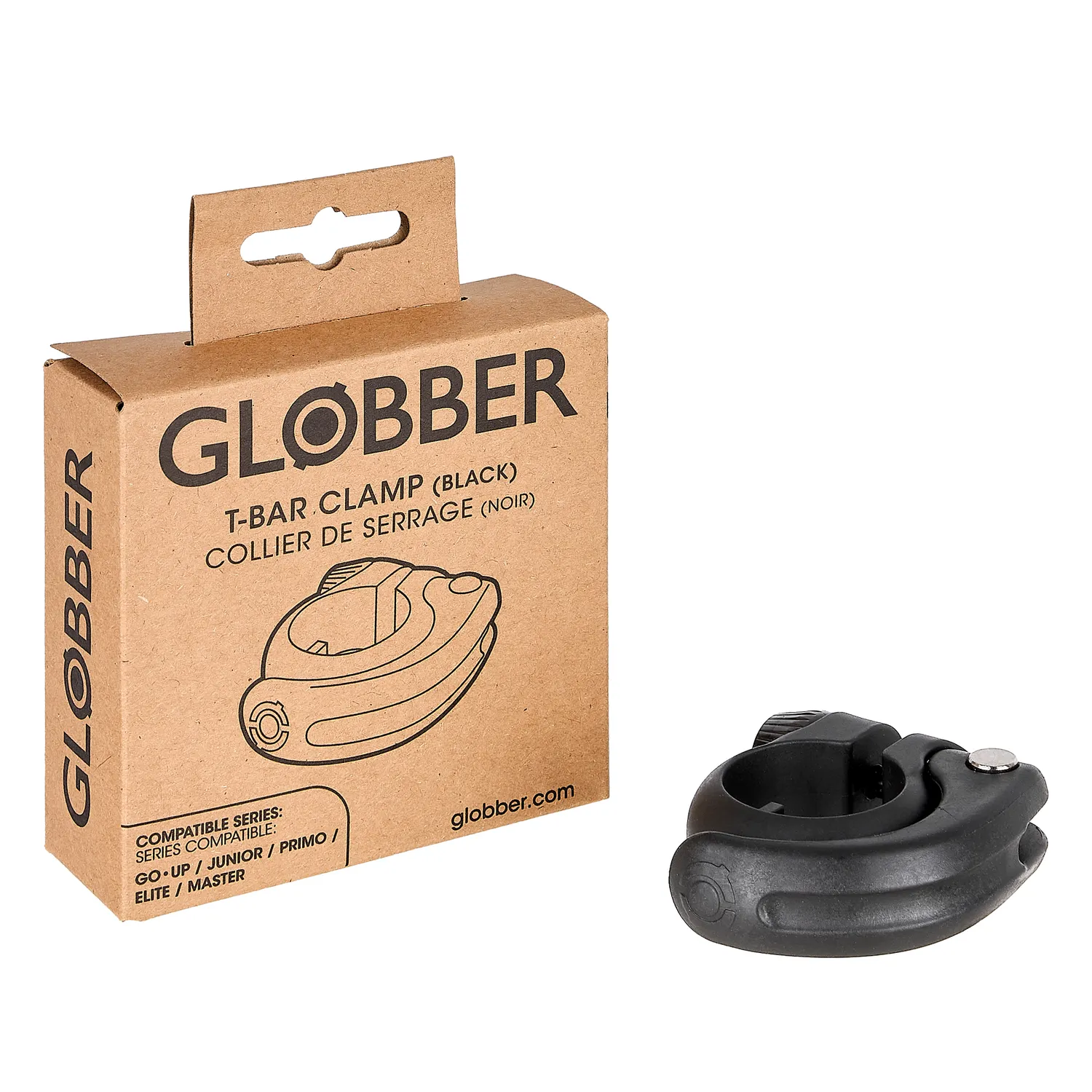 Globber T-Bar Clamp styrklämma svart 3-hjul
