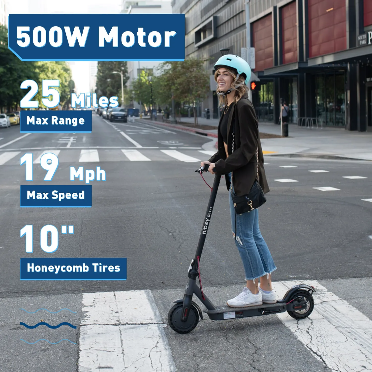 Hiboy S2 Pro elsparkcykel 500W 40 km räckvidd