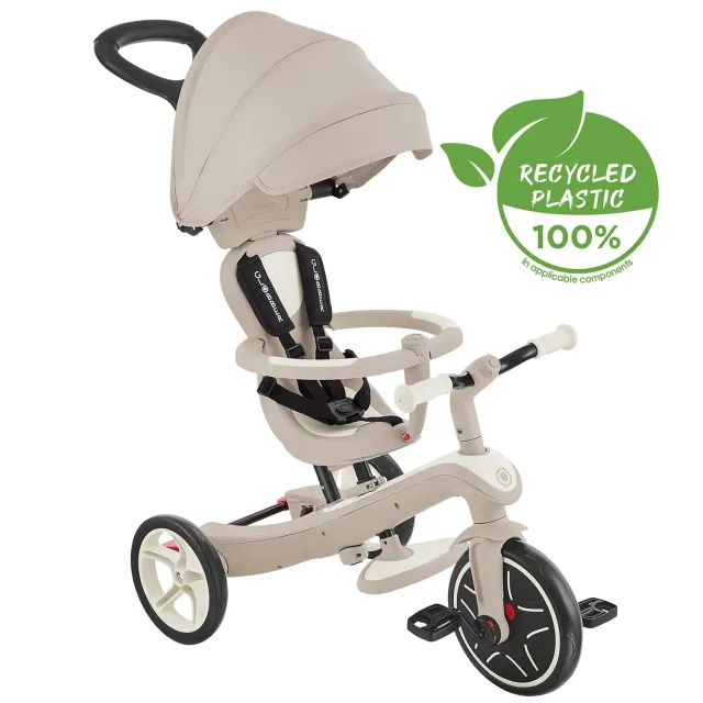 Globber Explorer Trike 4in1 Sunshine trehjuling återvunnen plast